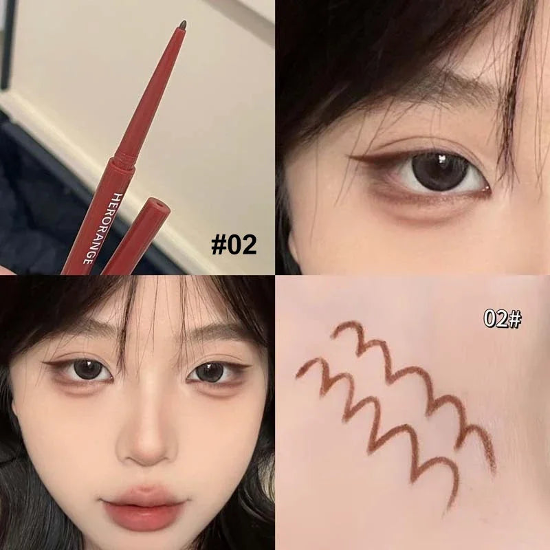 10-Color Waterproof Eyeliner Pencil – High Pigment Matte Gel