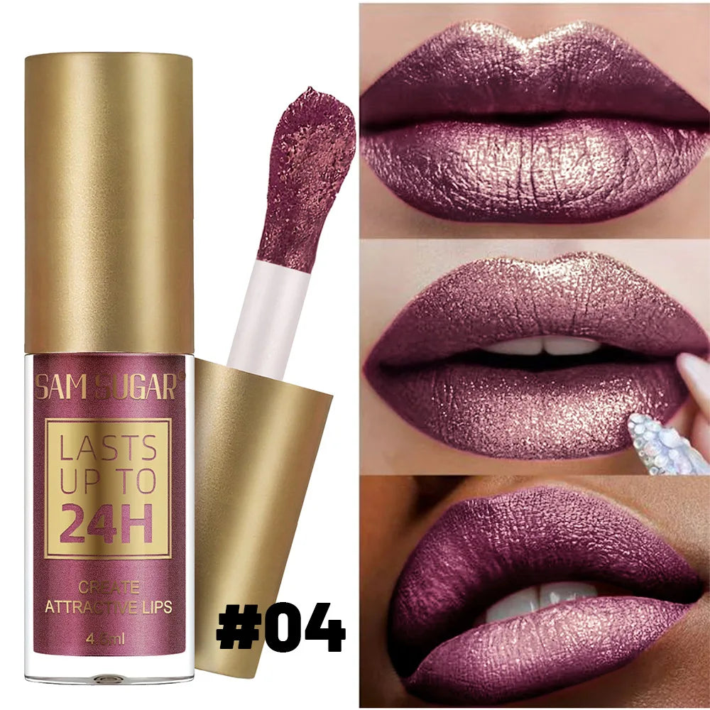 SAM SUGAR Chameleon Lip Gloss 6 Colors Pearl Waterproof