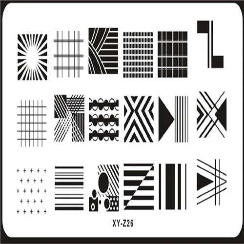 MAFANAILS Nail Art Stamping Plate – Multi-Design Stencil XY-Z