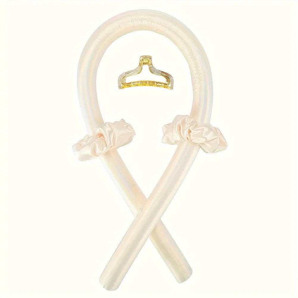 Sponge Hair Curlers Set – 4 Heatless Soft Curling Rods & Scrunchies