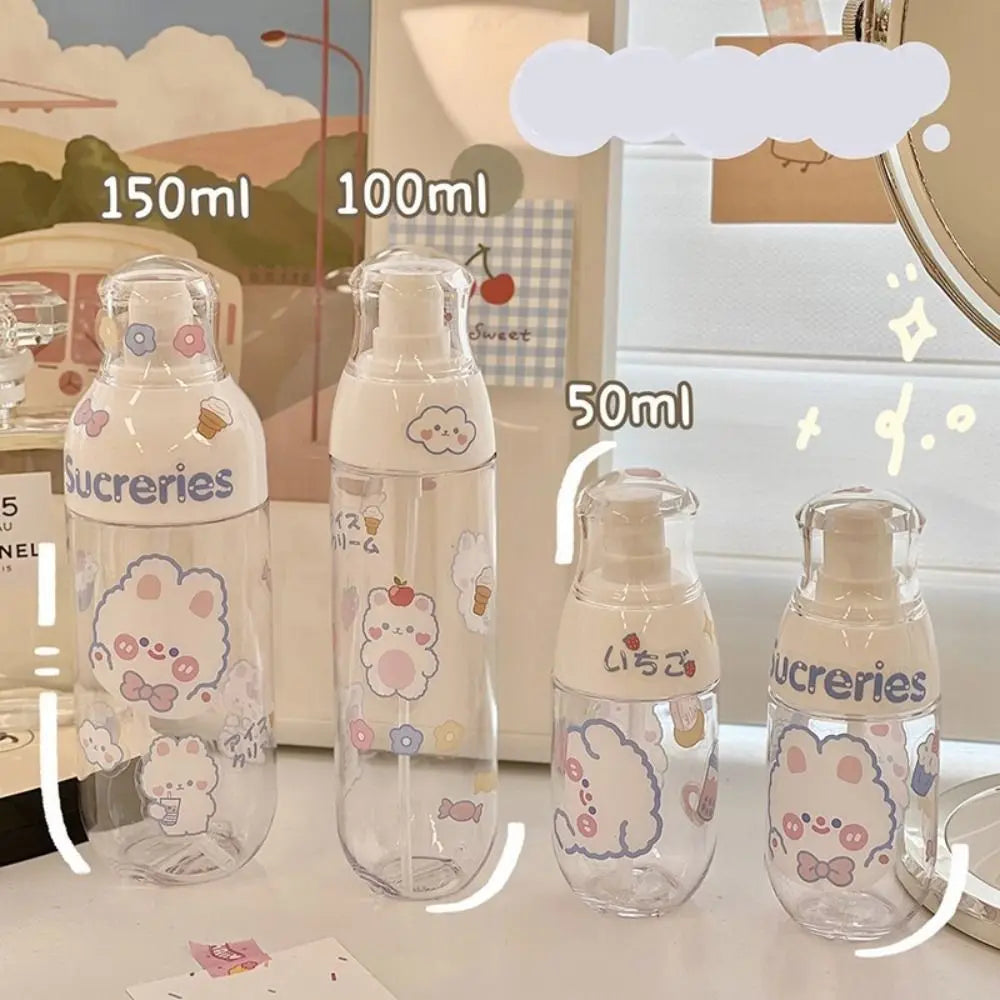 Travel Push Dispenser Bottle – Refillable Empty Bottle 50–150ml