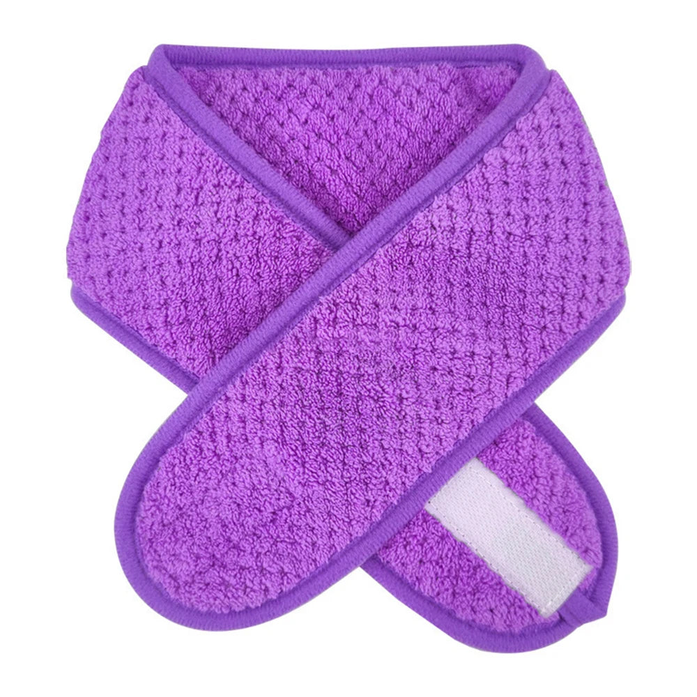 Adjustable Spa Facial Headband for Eyelash Extensions Spa Facial Headband PRIMED purple 1