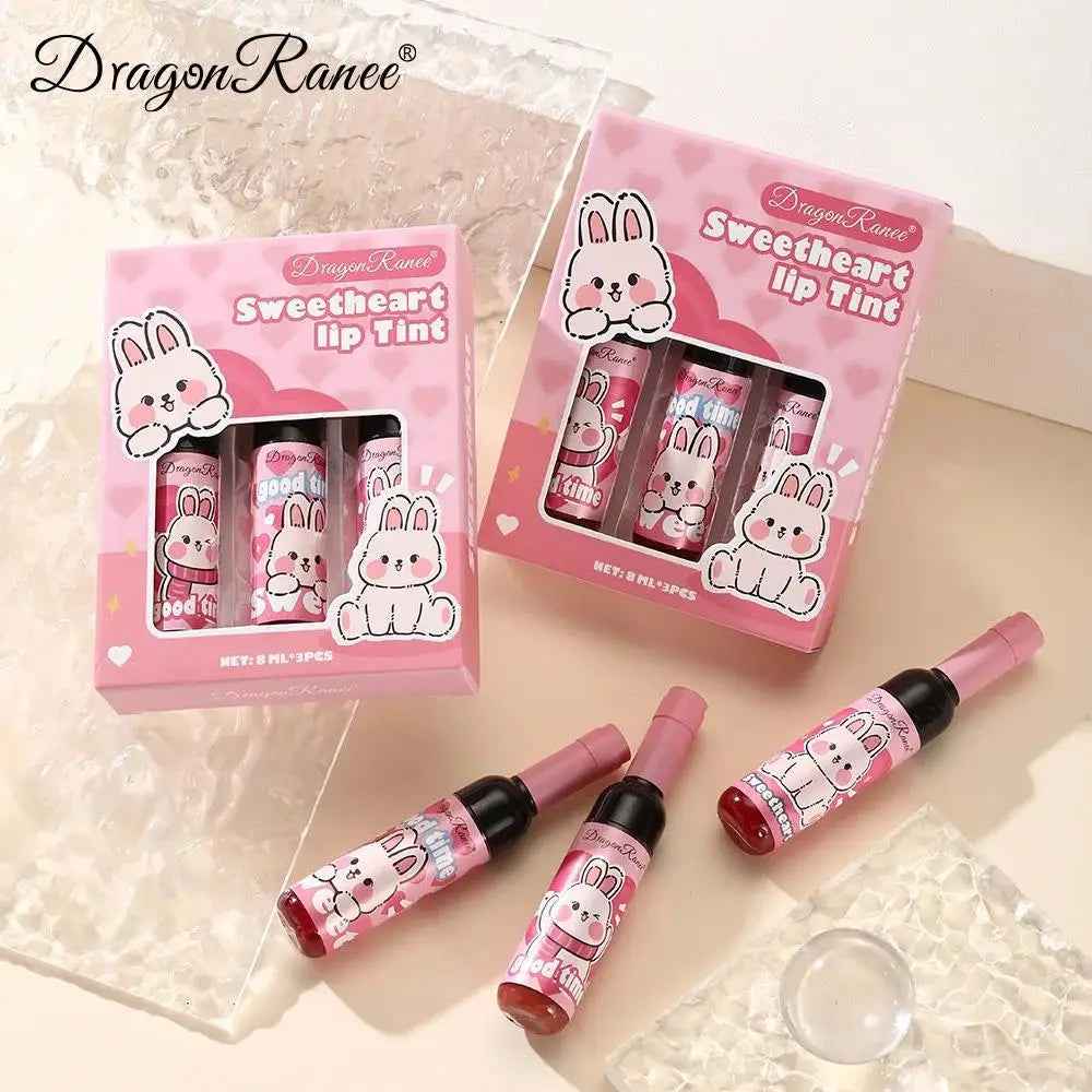 Dragon Ranee Wine Bottle Lip Gloss Set – 3pc Liquid Lipstick Lip Gloss Set PRIMED