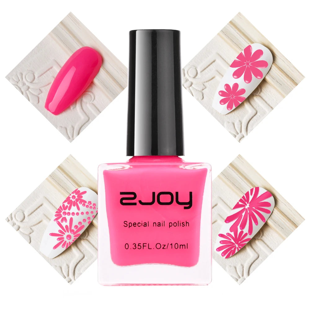 UV LED Stamping Gel Nail Polish 10ml | Vivid Nail Art Lacquer