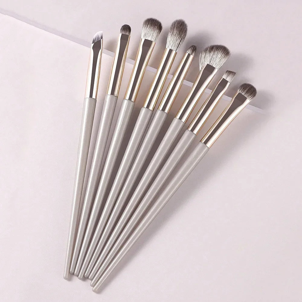 8-Piece Eye Makeup Brush Set – Eyeshadow, Eyeliner & Brow