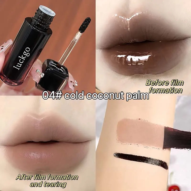 Peel-Off Matte Lip Stain | Waterproof Long-Lasting Lip Tint Peel-Off Lip Stain PRIMED 04 coconut brown