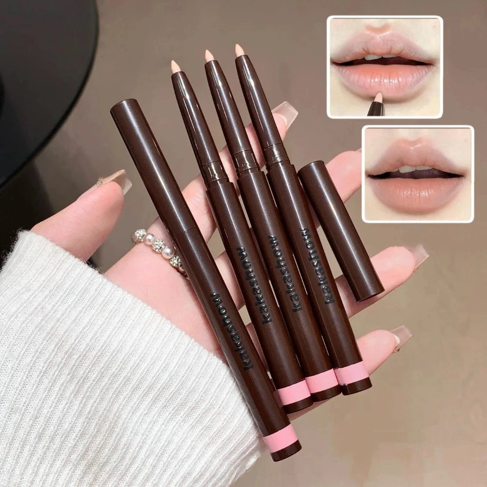 Soft Fog Matte Lip Liner Pencil – Long-Lasting Nude Brown Lip Liner Pencil PRIMED