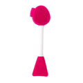 2-in-1 Silicone Facial Cleansing Brush & Mask Applicator Facial Cleansing Brush PRIMED C-rose red