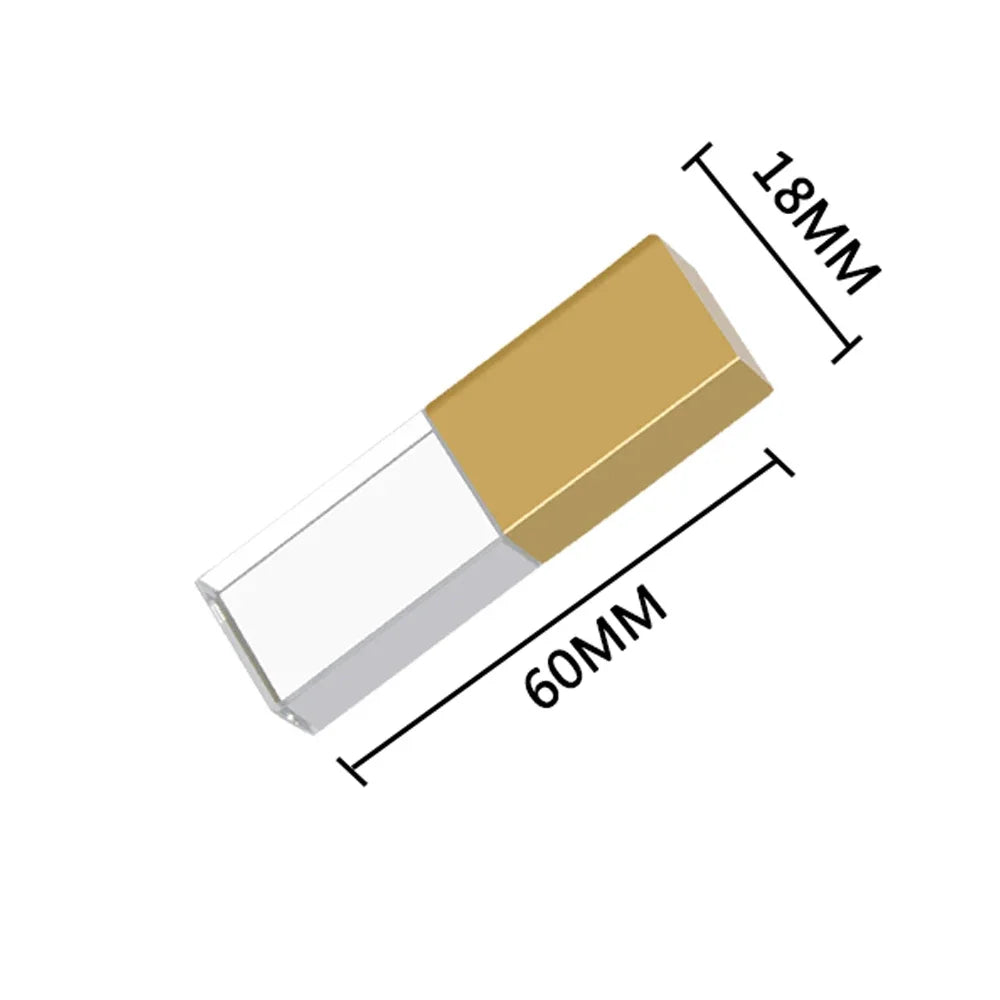 10-Pack Crystal USB 2.0 Flash Drives | Custom Logo 4–128GB USB Flash Drive PRIMED