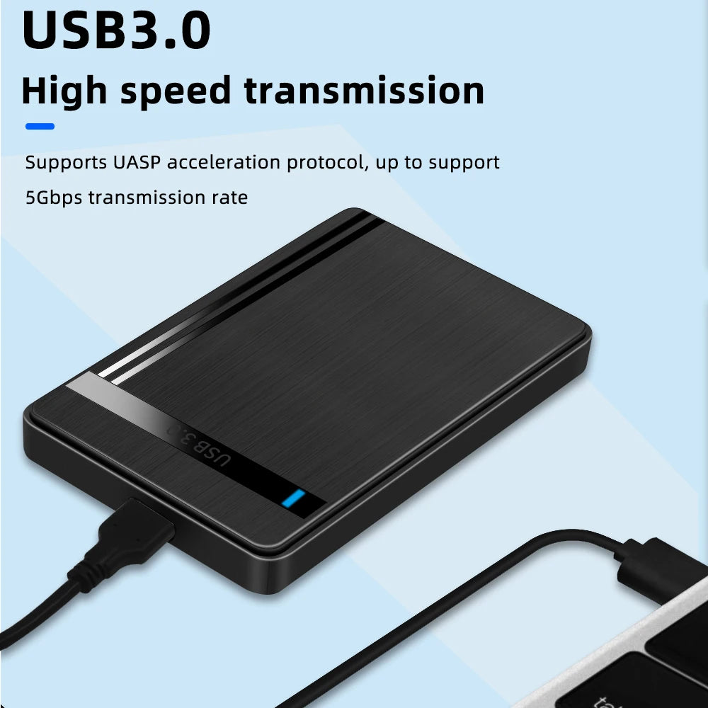 TISHRIC 2.5" SATA to USB 3.0 External Hard Drive Enclosure 10TB Hard Drive Enclosure PRIMED