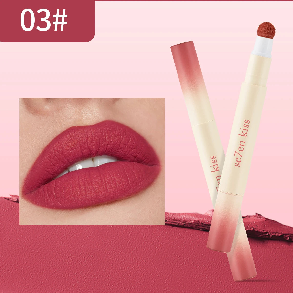 Se7en Kiss Velvet Matte Air Cushion Lip Cream | Waterproof