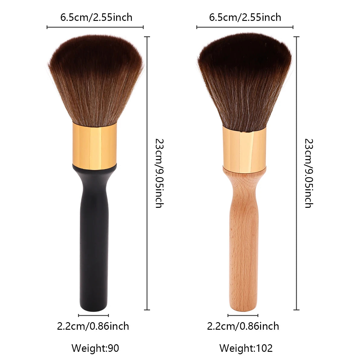 Professional Barber Neck Brush – Soft Nylon Hair Duster Barber Neck Brush PRIMED