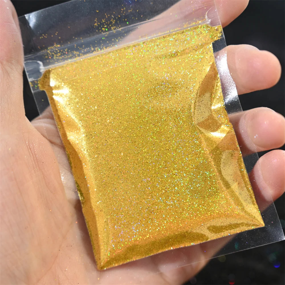 Ultra Fine Holographic Nail Glitter Powder 0.2mm | 5/10g Bulk