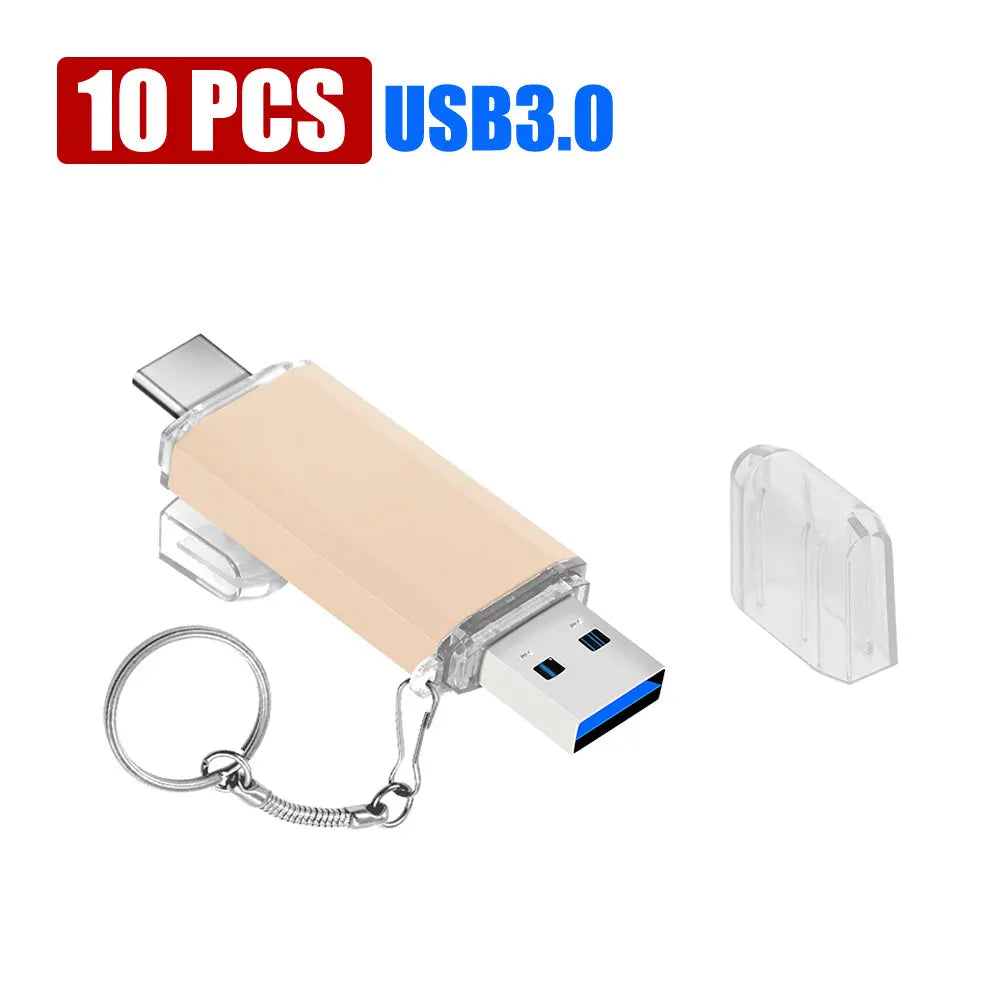 USB 3.0 Type-C 2-in-1 Flash Drive 8GB–128GB | Bulk 10/50 Pack USB Flash Drive PRIMED 4GB Orange 10PCS China Mainland