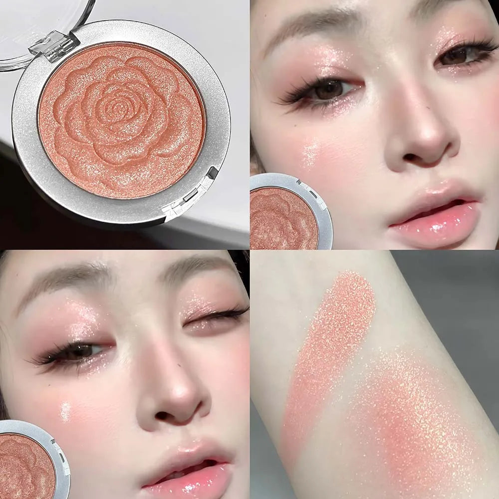 Shimmer Blush Palette – Mineral Pigment Contour & Highlight