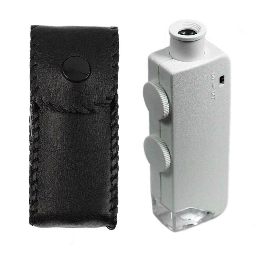Portable 160X–200X Lighted Jewelers Loupe Magnifying Glass Jewelers Loupe PRIMED