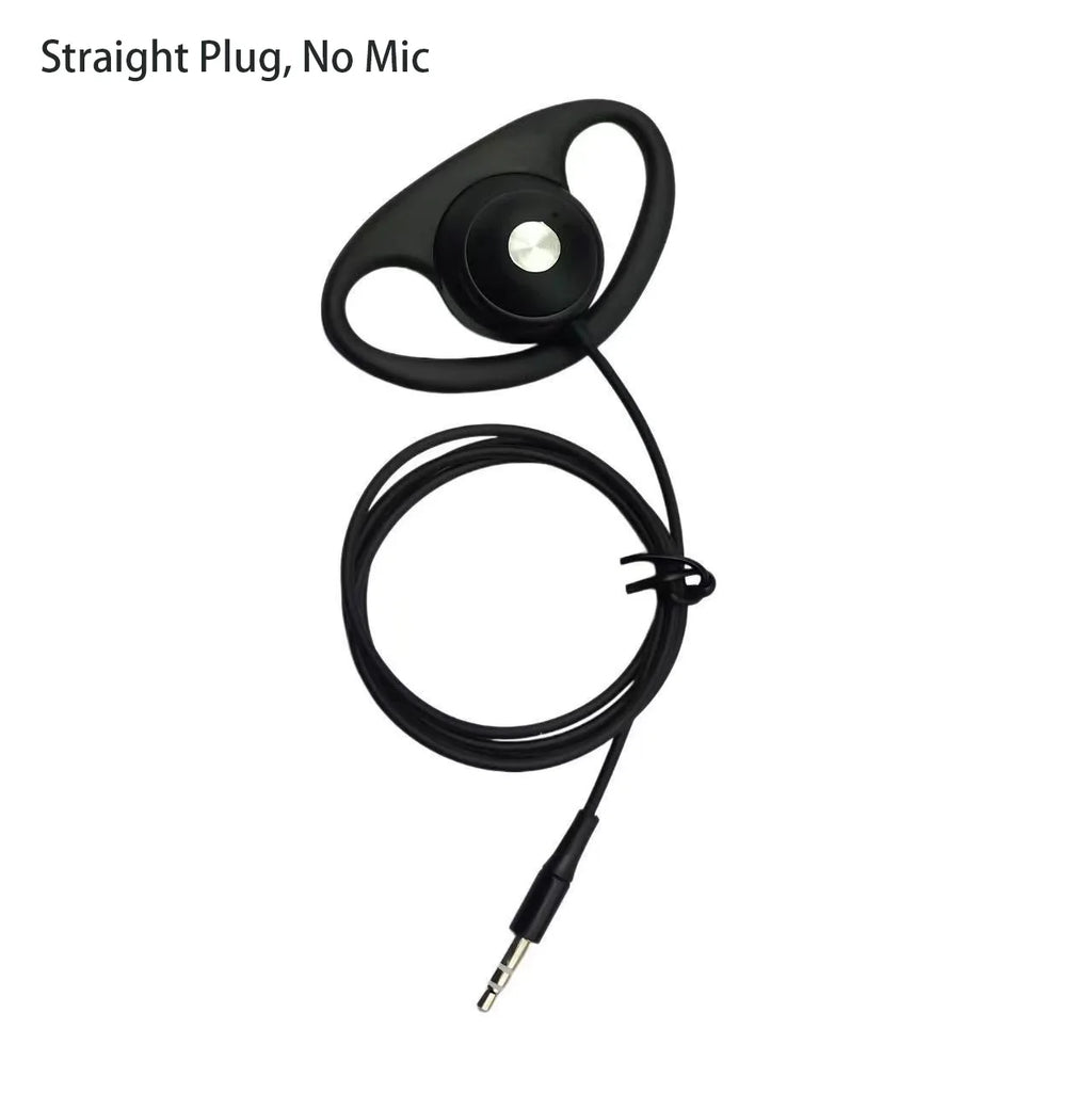 Tour Guide Earhook Headset Mic | Motorola Walkie Talkie Compatible Wired Earhook Headset PRIMED No Mic