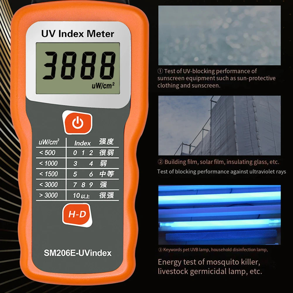 SM206E UV Index Meter – Solar Panel & UV Irradiance Tester
