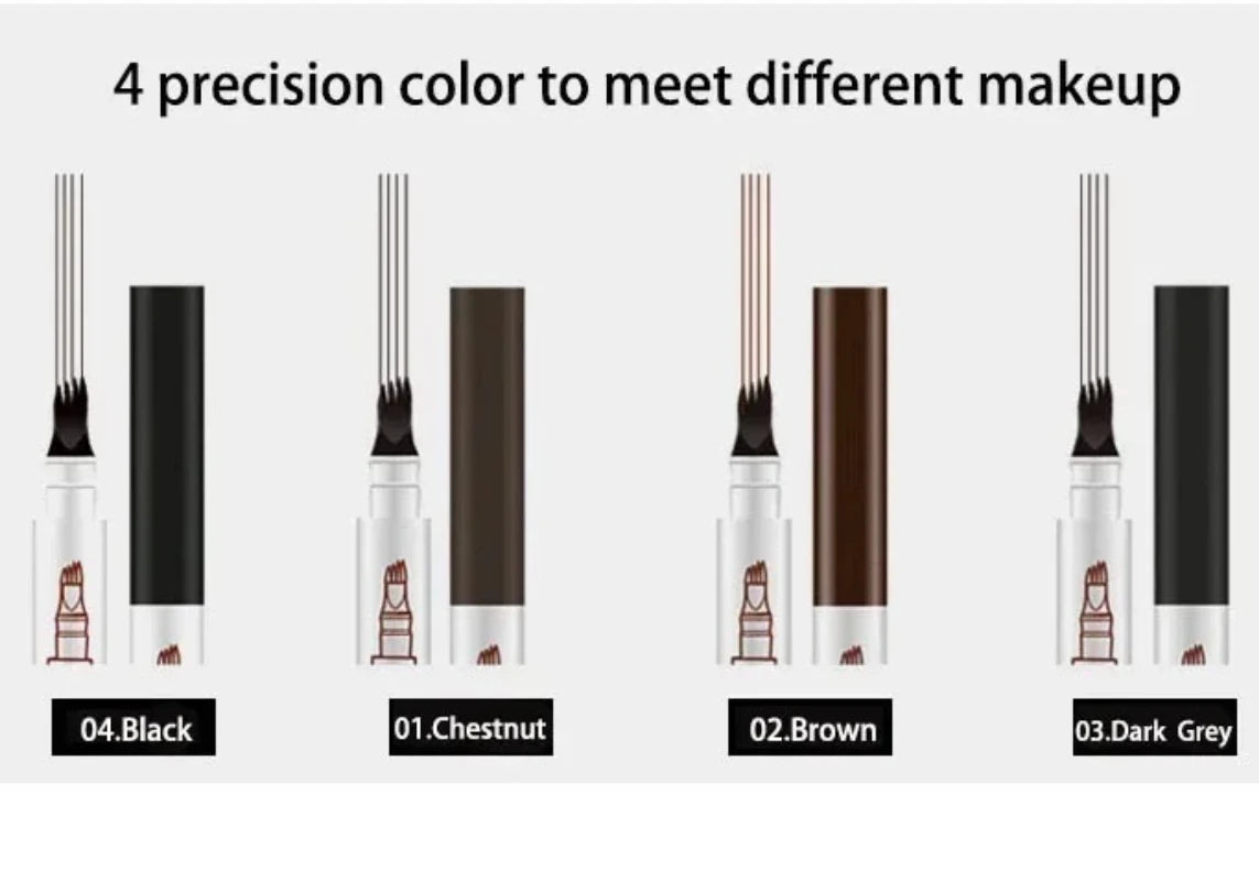 Blana 4-Fork Microblading Eyebrow Pencil | Waterproof Brow Pen Eyebrow Pencil PRIMED