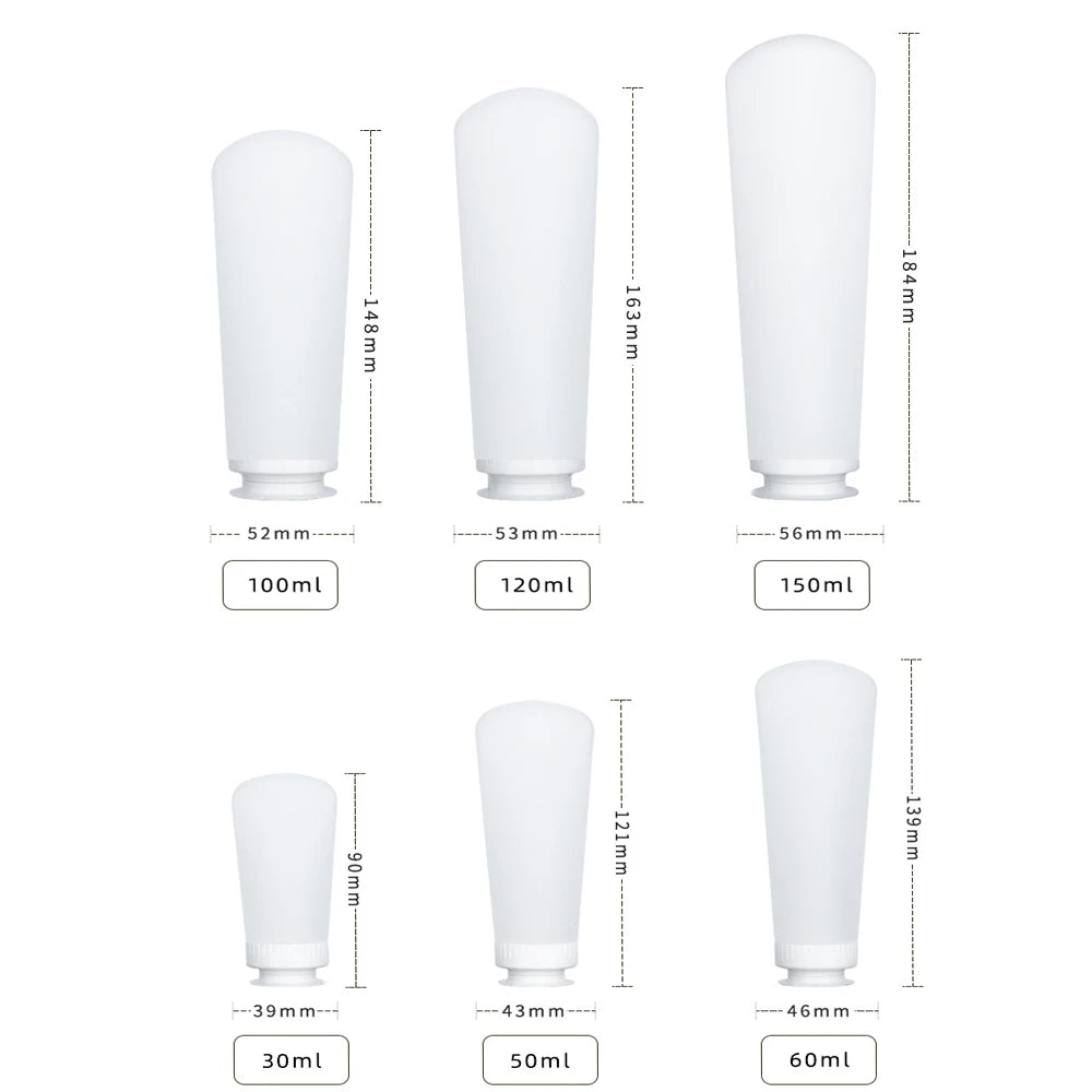 Refillable Travel Squeeze Bottles – Portable Lotion Containers