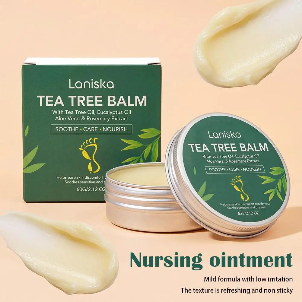 Tea Tree Oil Foot Balm 60g – Deep Hydration & Skin Comfort Foot Care Balm PRIMED