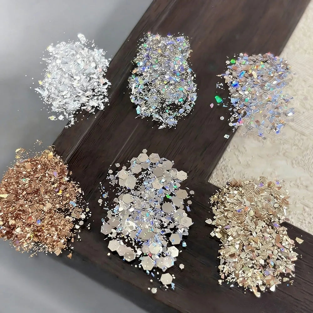Multicolor Nail Glitter Sequins – Turtle Scale DIY Nail Art