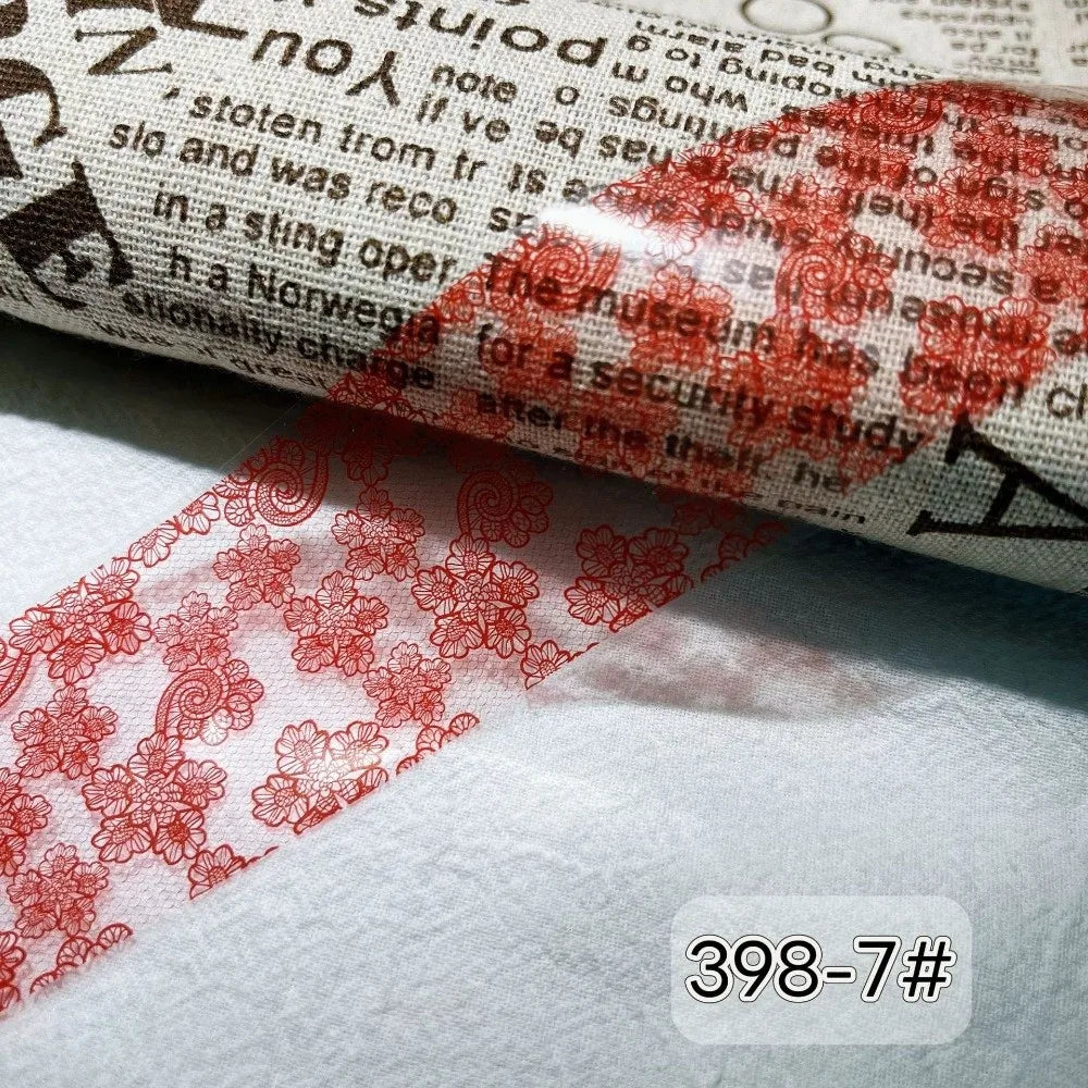 Nail Foil Transfer Stickers – Lace, Leopard & Stripe Designs