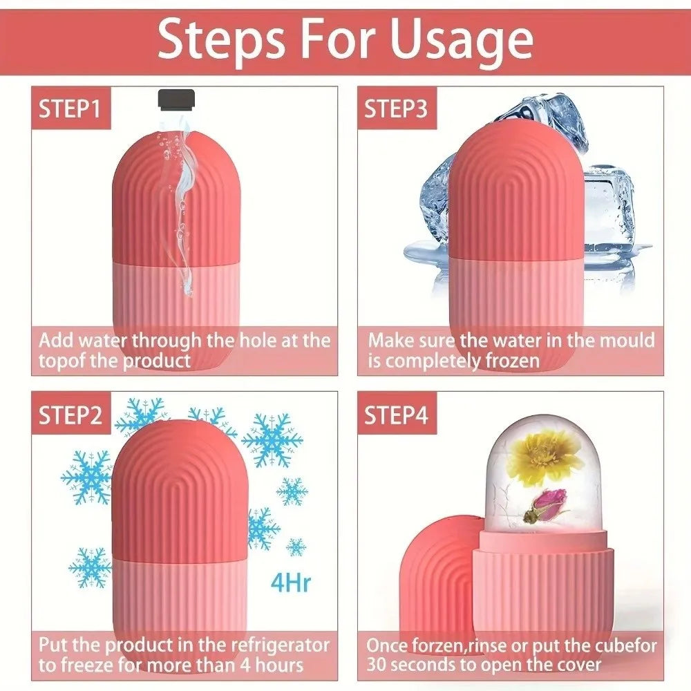 Silicone Facial Ice Cube Mold – DIY Beauty Massage Tool