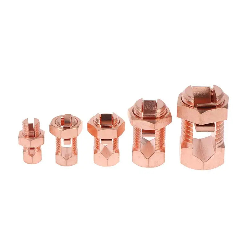 TJ Series Copper Split Bolt Connector 10–70mm² Wire Clamp