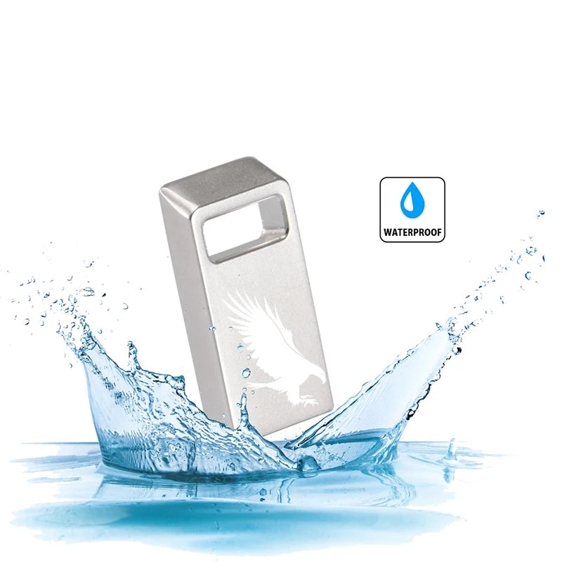 JASTER Mini Metal USB 2.0 Flash Drive Silver 4GB–64GB USB Flash Drive PRIMED