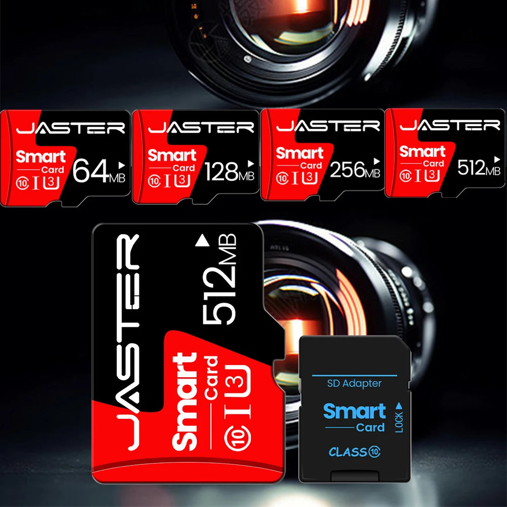 JASTER TF MicroSD Card 64MB–512MB for Camera & Phone MicroSD Memory Card PRIMED
