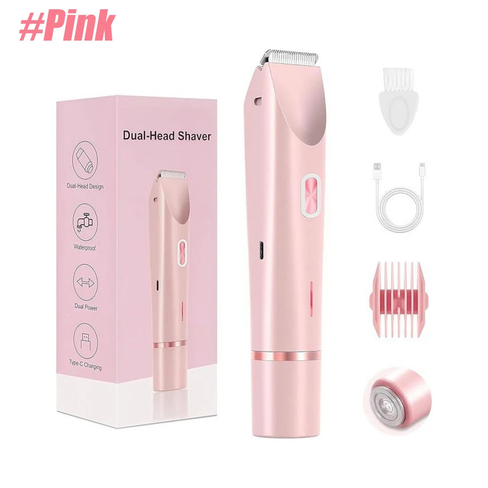 Women's Dual Head Electric Shaver & Bikini Trimmer IPX7