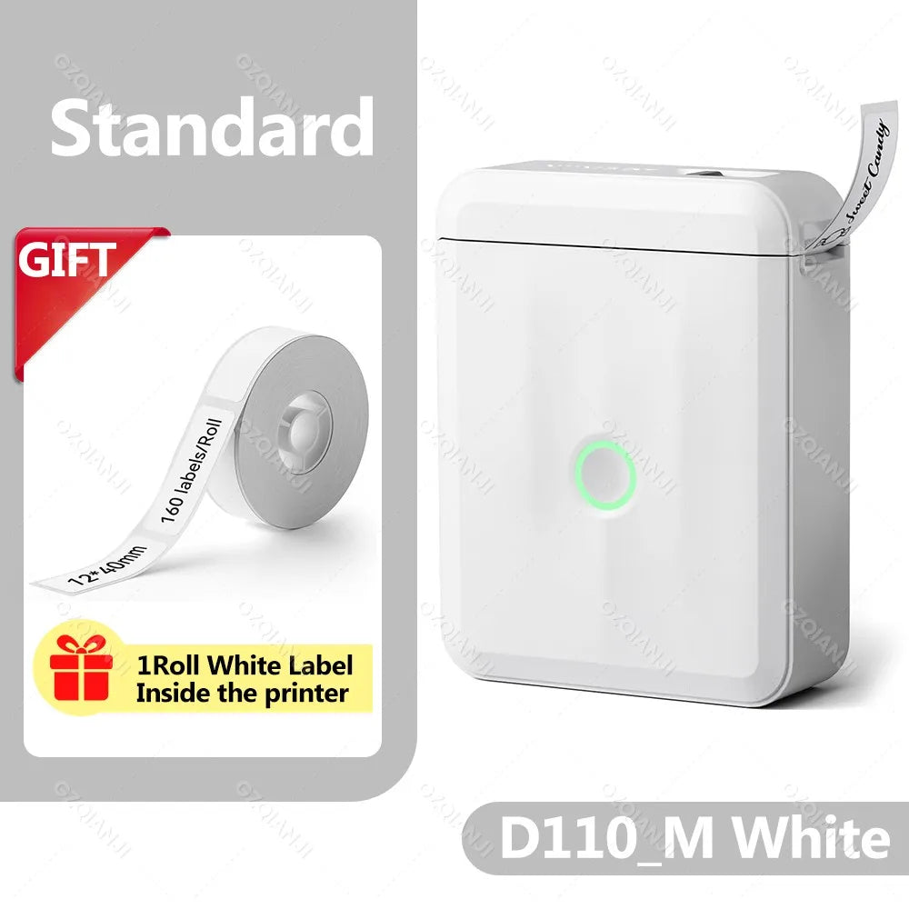 Niimbot D11H D110M Bluetooth Thermal Label Maker – 300dpi Thermal Label Maker PRIMED D110M WH