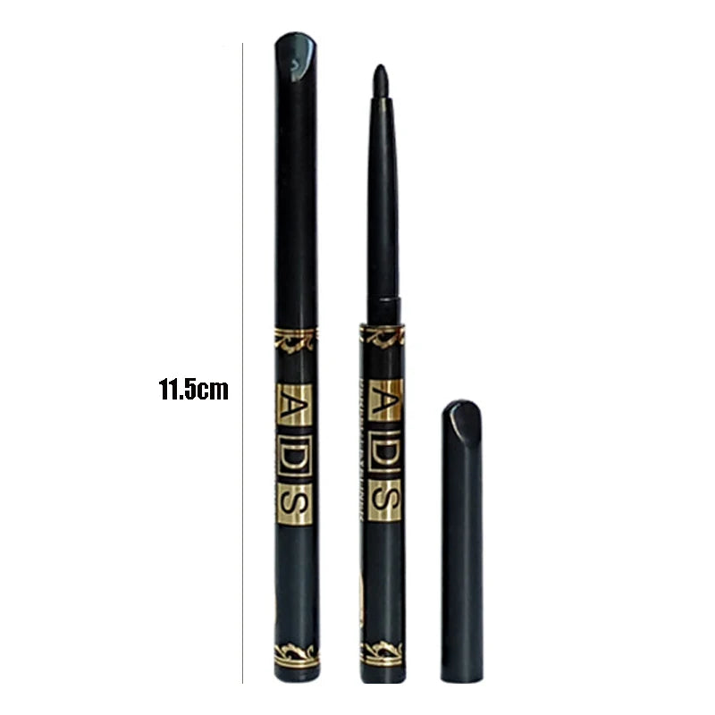 Waterproof Gel Eyeliner Pencil – Matte Black High Pigment