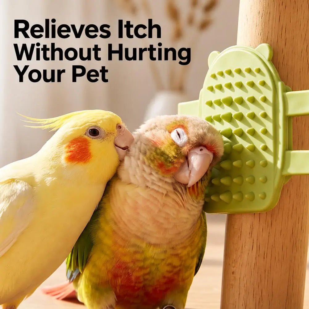 TPE Bird Grooming Scratcher Toy – Budgie, Cockatiel, Parrot Bird Grooming Toy PRIMED