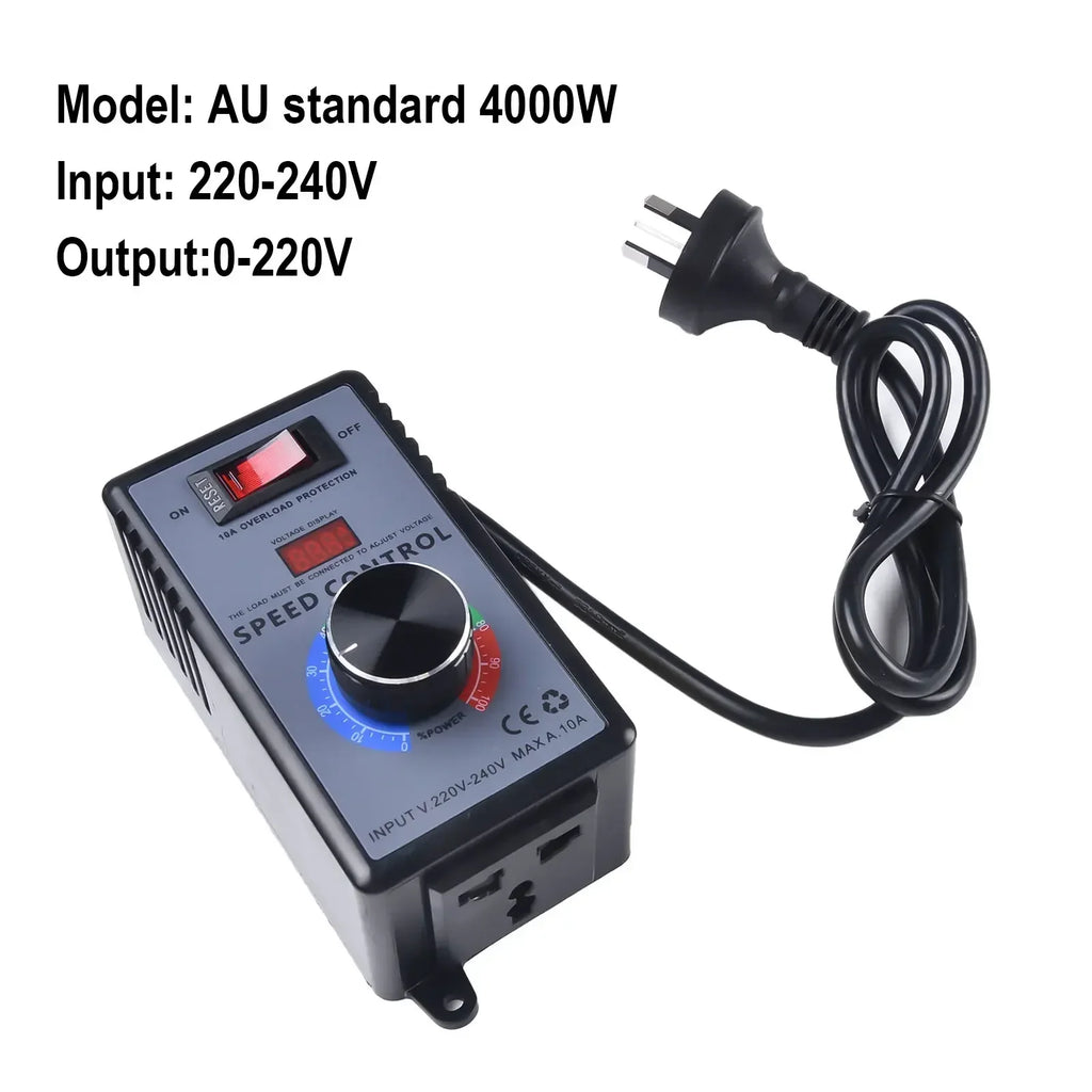 Stepless Speed Controller Switch AC 220V for Power Tools & Fans