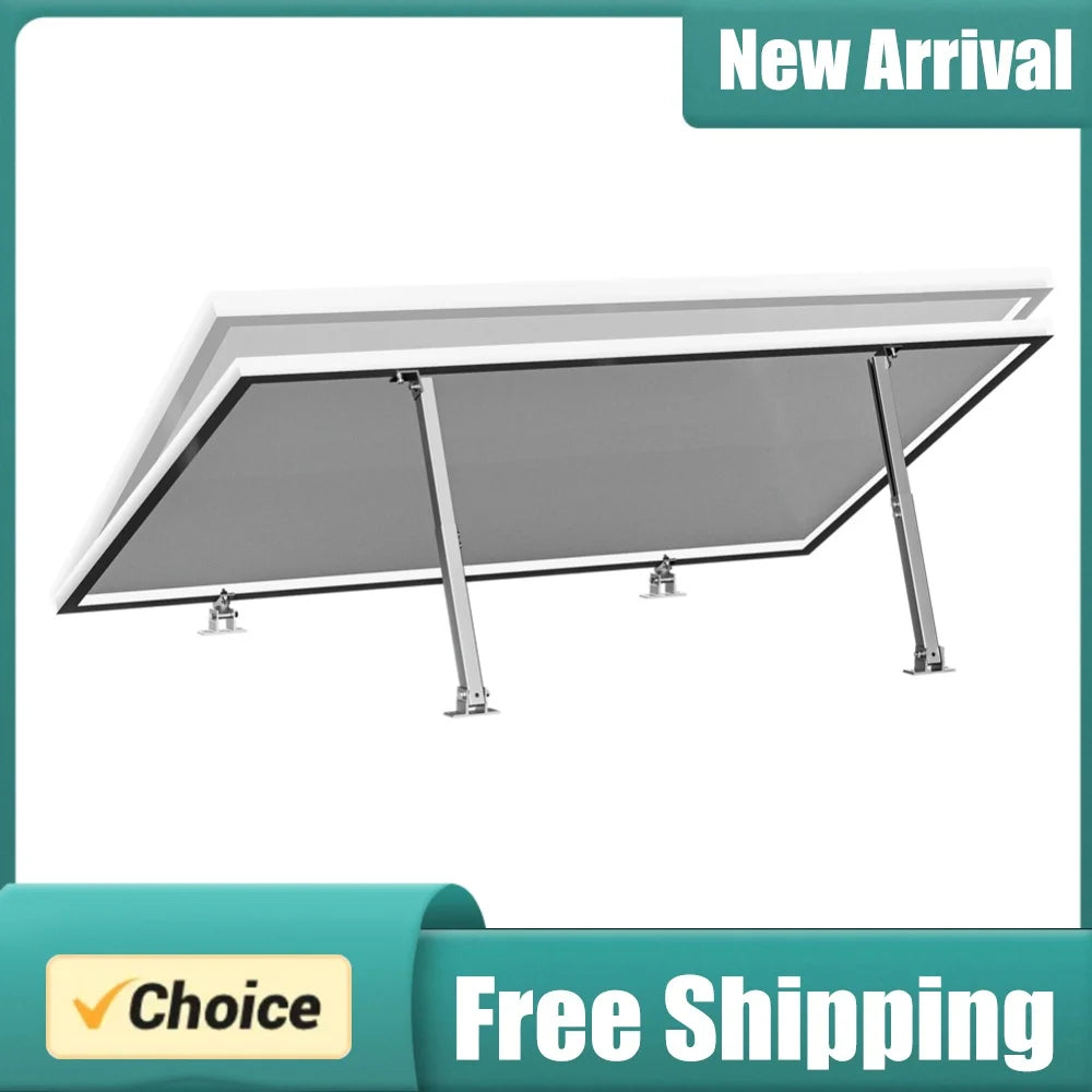 Adjustable Solar Panel Mounting Bracket 15-30° Flat Roof Kit Solar Panel Mount PRIMED