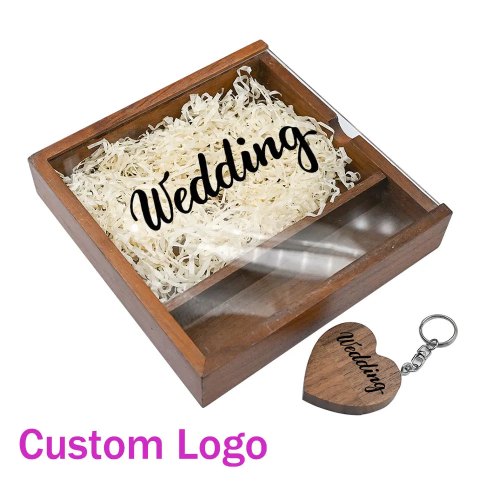 5-Pack Wooden Box USB 3.0 Flash Drive | Free Custom Logo USB Flash Drive PRIMED
