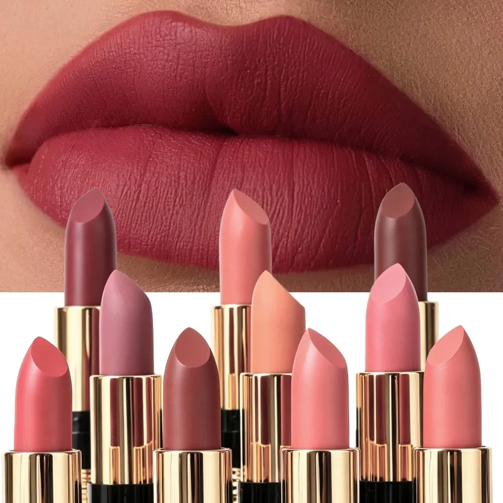 Velvet Matte Lipstick – Long-Lasting High Pigment Lip Color