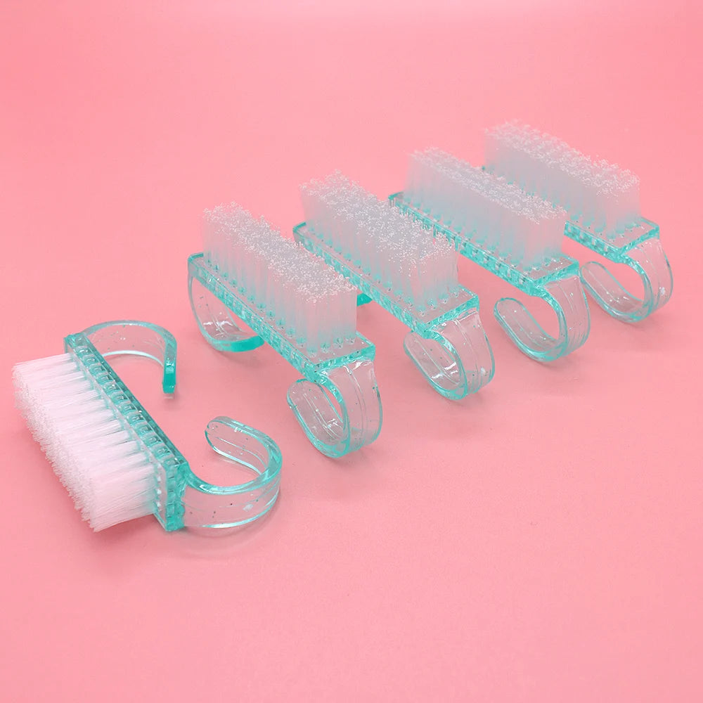 U-Shaped Mini Nail Cleaning Brush – Soft Bristle Manicure Tool