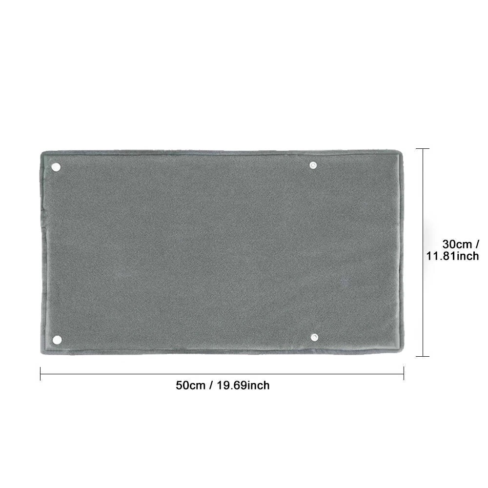 USB Heating Pad Blanket – Foldable Soft Velvet Hand Warmer Electric Heating Pad PRIMED Dark Grey USB Type-C