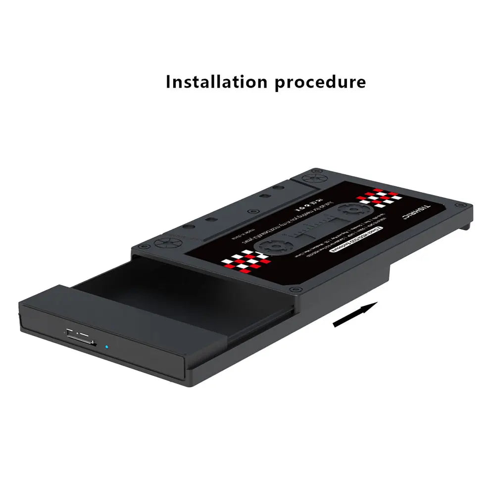 TISHRIC 2.5" USB 3.0 External Hard Drive Enclosure – 6Gbps Hard Drive Enclosure PRIMED