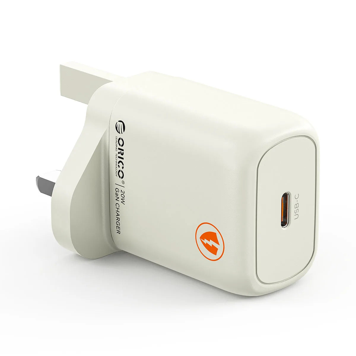 ORICO GaN 20W USB-C PD3.0 QC3.0 Fast Charger for iPhone USB-C Wall Charger PRIMED GaN 20W UK Plug China Mainland