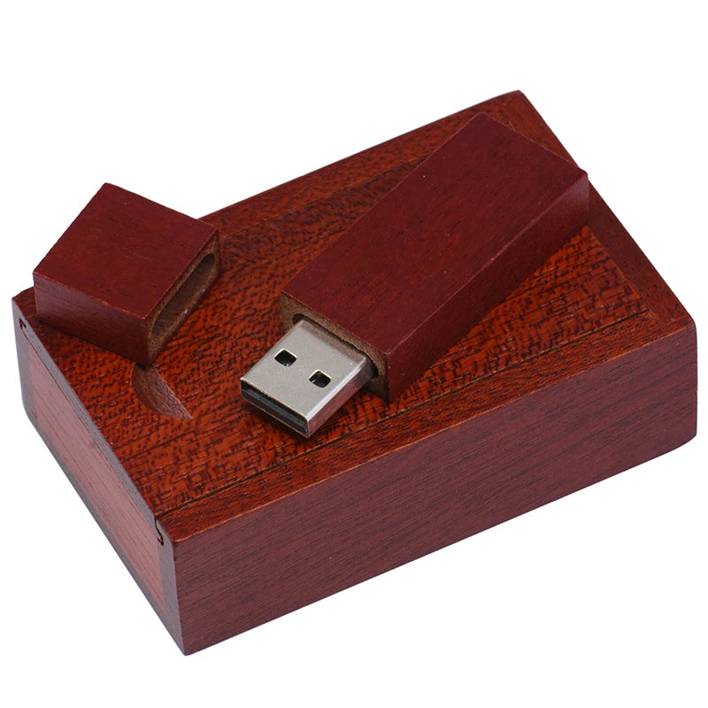 Wooden USB Flash Drive Walnut & Maple | 4GB–64GB Pen Drive
