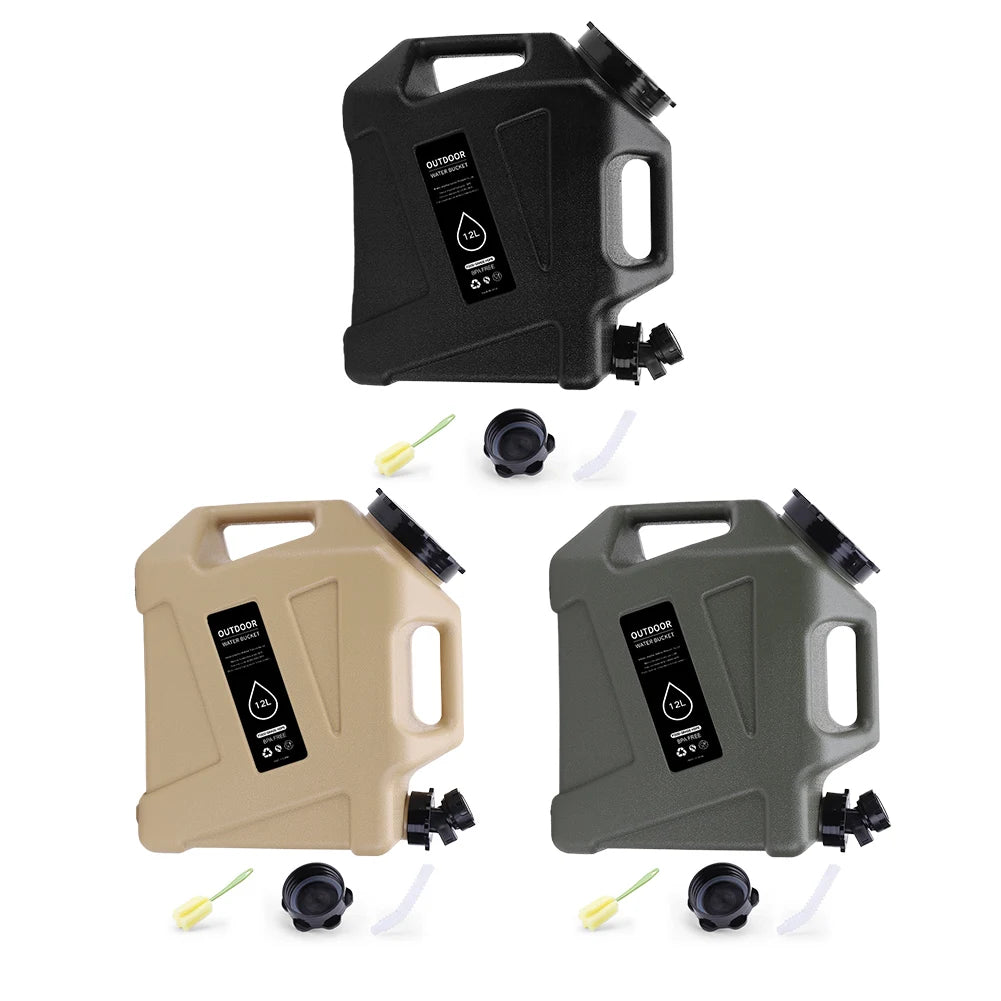 12L Camping Water Container with Spigot | Portable Dispenser Camping Water Container PRIMED