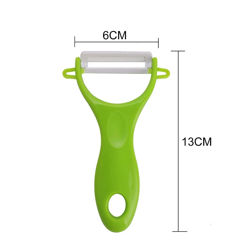 LMETJMA Ceramic Vegetable & Fruit Peeler – 4 Colors Ceramic Vegetable Peeler PRIMED