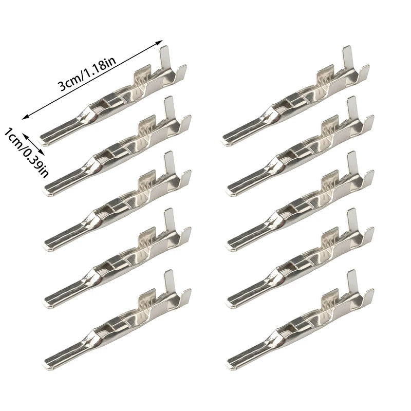10 Pcs 2.8MM Car ECU Brass Crimp Terminal Pins – FCI Connector