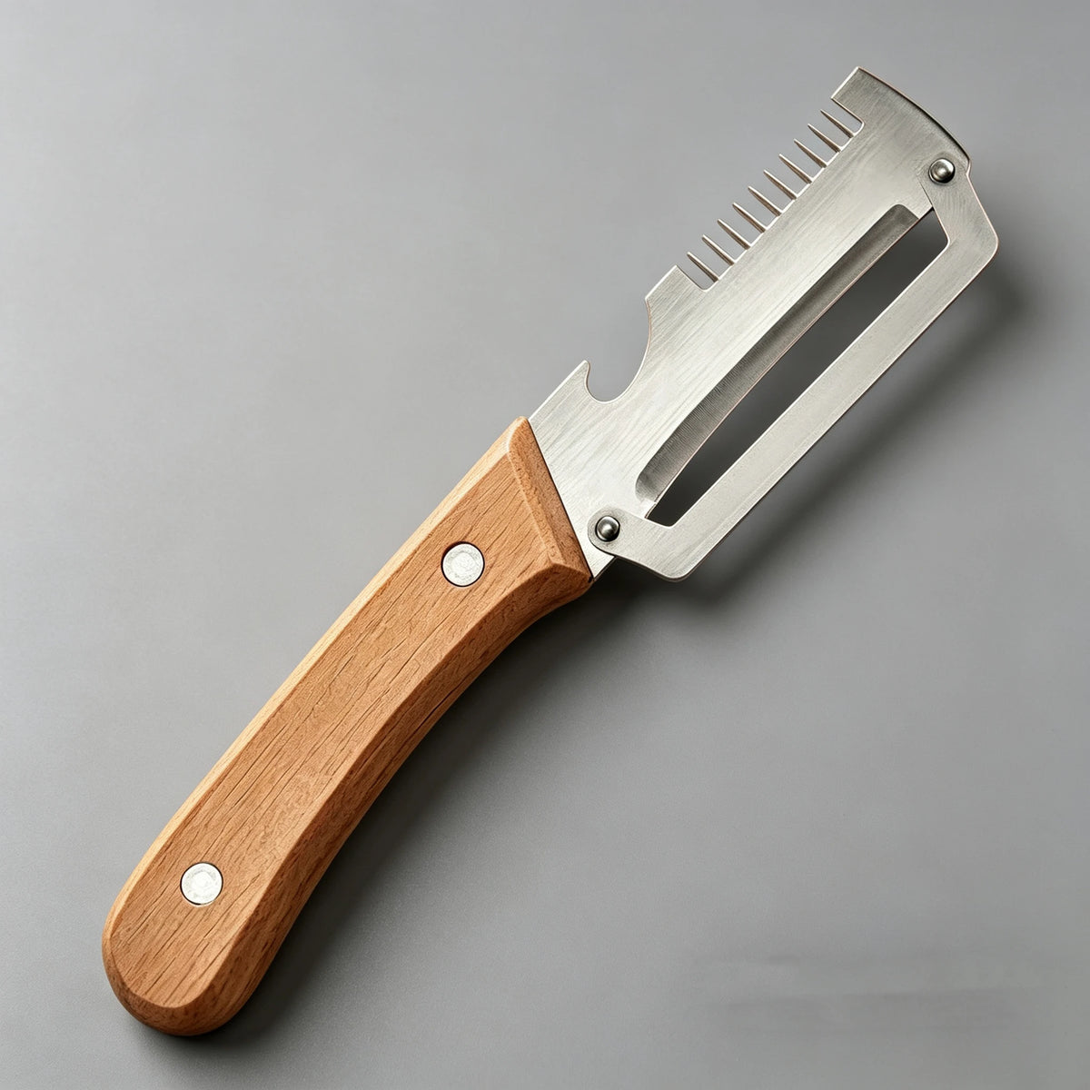 Wooden Handle Vegetable Peeler – Sharp Stainless Steel Blade