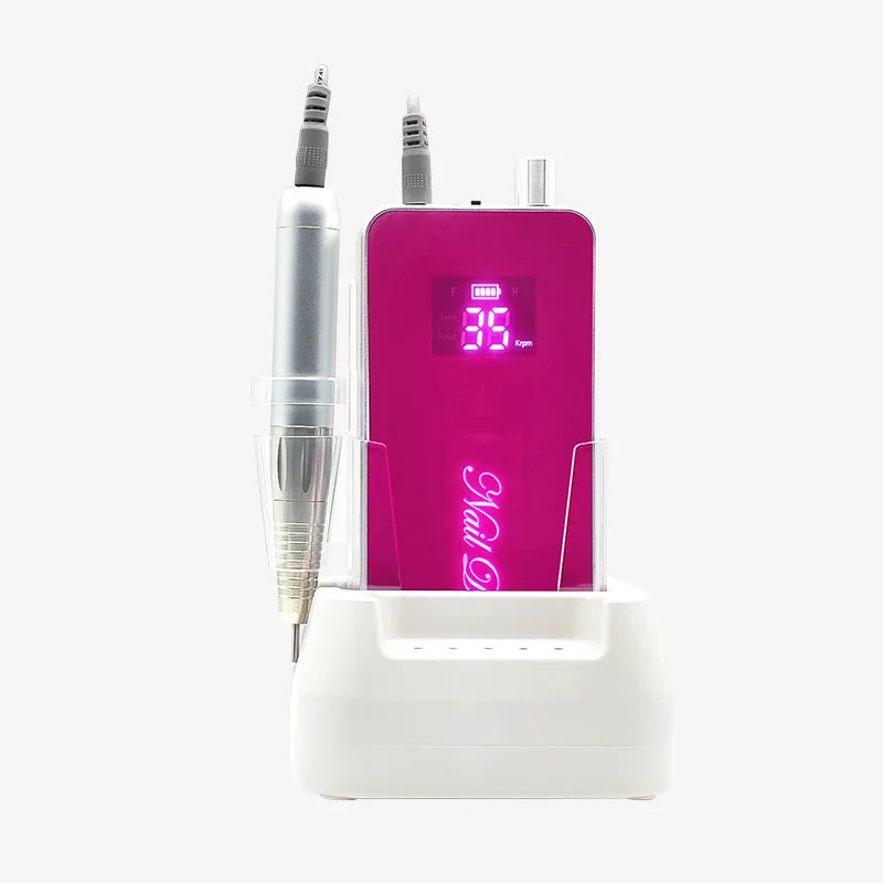 Rechargeable Electric Nail Drill Machine – 35000 RPM Pro Set