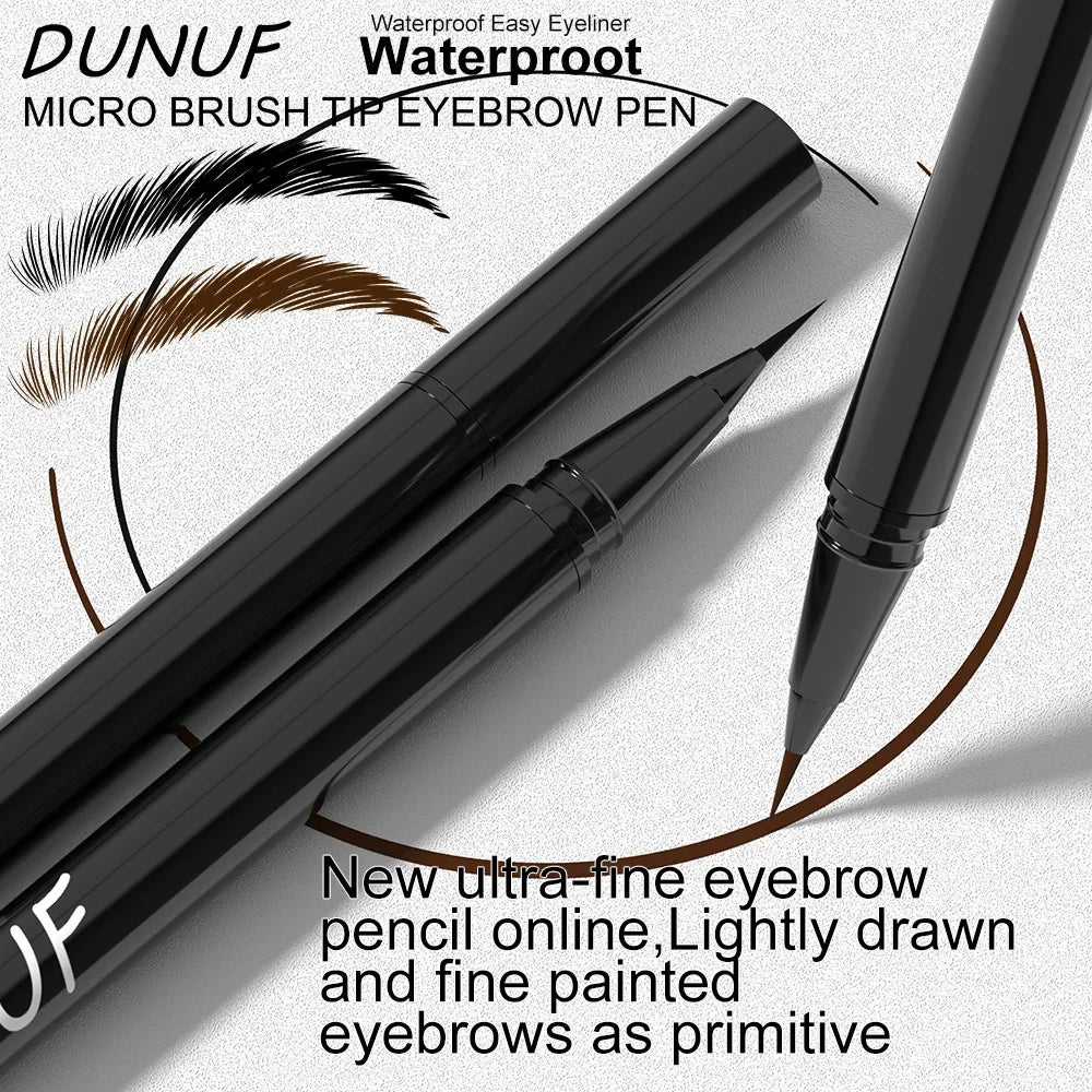 Ultra-Fine Waterproof Liquid Eyebrow Pencil – Black & Brown Liquid Eyebrow Pencil PRIMED